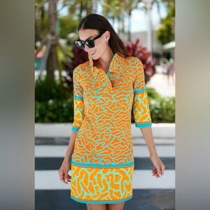 Jean-Pierre Klifa Paris Alizah Dress Shimmering Pond